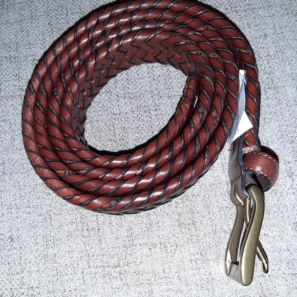 LAND'S END MEN'S BELT.46" L...BROWN. - Picture 2 of 6